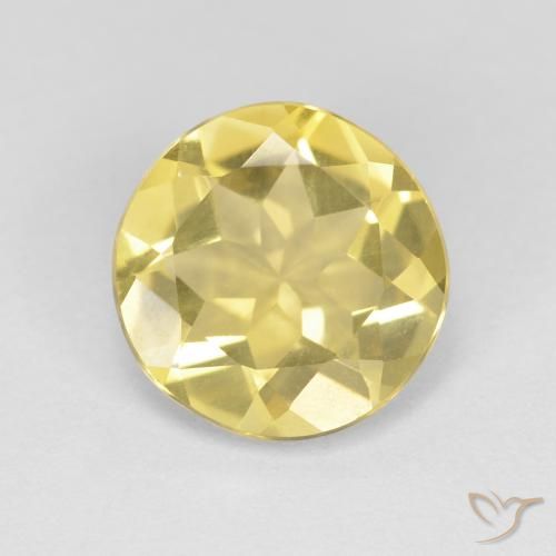 1.94ct 天然 トスカーナイエロー ベリル, ラウンド, VVS