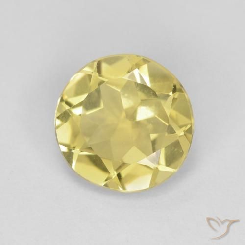 1.61ct 天然 Medium Light-Yellow ベリル, ラウンド, VVS-VS