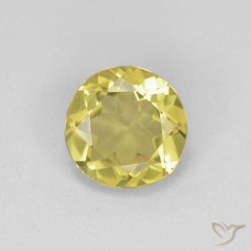 1.17ct 天然 トスカーナイエロー ベリル, ラウンド, VVS-VS