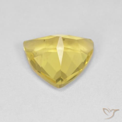 1.26カラットの天然Medium Light-Yellowベリル、トリリオン、VS