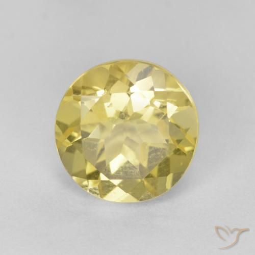 1.46ct 天然 Medium Light-Yellow ベリル, ラウンド, VS