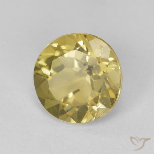 1.58ct 天然 トスカーナイエロー ベリル, ラウンド, VS