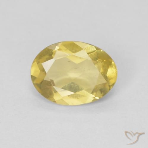 1.07ct 天然 ミディアムイエロー ベリル, 楕円形, VS