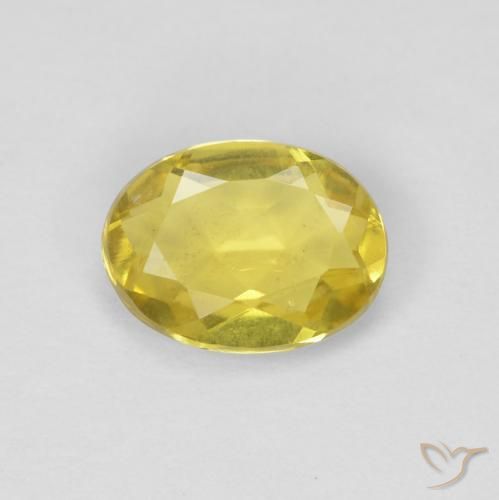 0.95ct 天然 トスカーナイエロー ベリル, 楕円形, VS