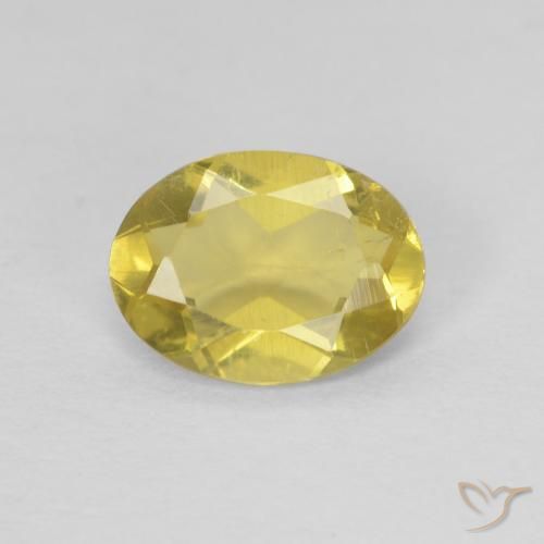 1.01ct 天然 トスカーナイエロー ベリル, 楕円形, VS