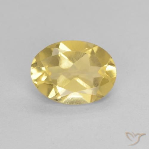 1.17ct 天然 ライトイエロー ベリル, 楕円形, VVS
