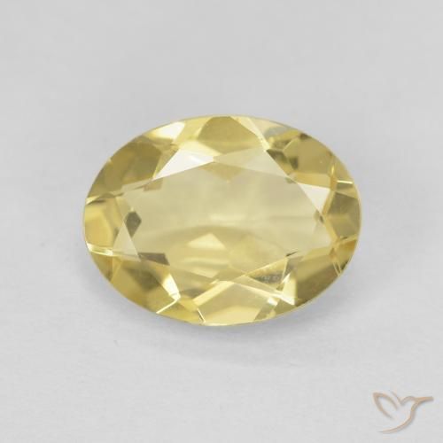 1.48ct 天然 ライトイエロー ベリル, 楕円形, VVS