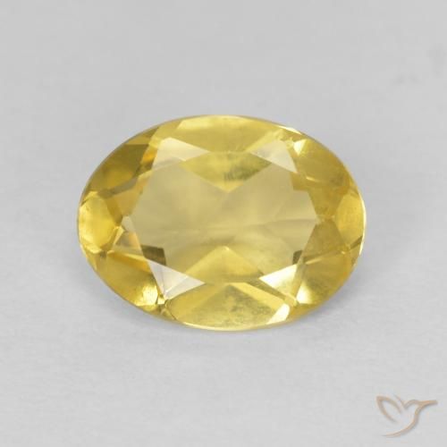 0.97ct 天然 ライトイエロー ベリル, 楕円形, VVS