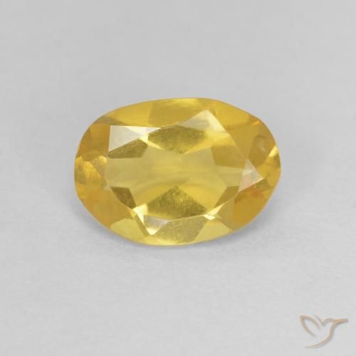 0.82ct 天然 ハニーイエロー ベリル, 楕円形, VVS-VS