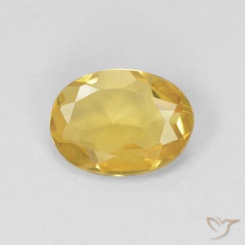 0.94ct 天然 深い黄色 ベリル, 楕円形, VVS-VS