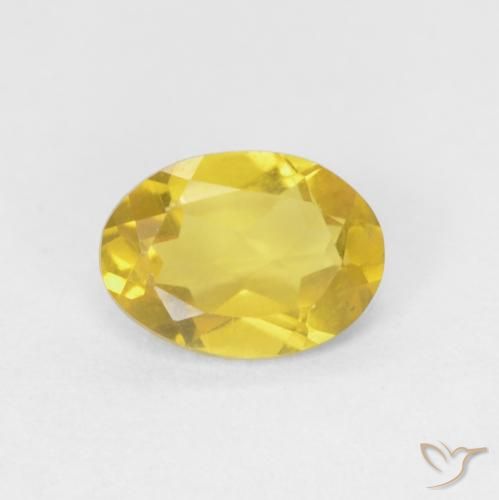 0.70ct 天然 ハニーイエロー ベリル, 楕円形, VVS-VS