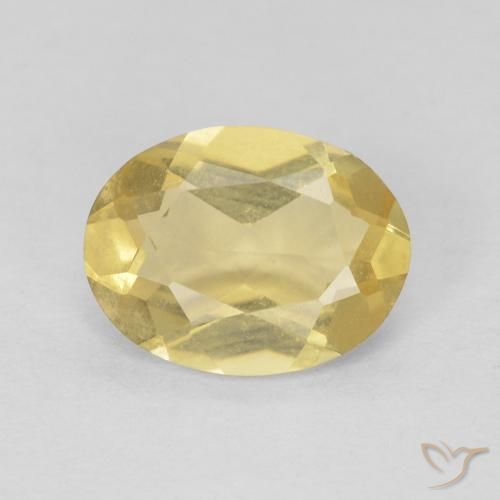 1.05ct 天然 薄いゴールデンイエロー ベリル, 楕円形, VVS-VS