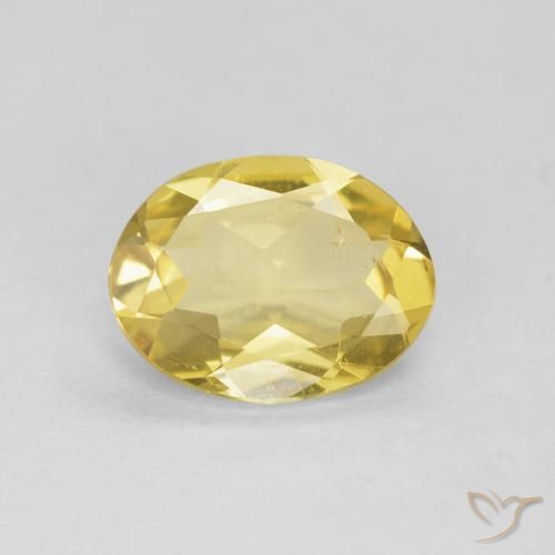 1.26ct 天然 アーシーイエロー ベリル, 楕円形, VS