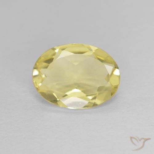 1.41ct 天然 ライトイエロー ベリル, 楕円形, VVS
