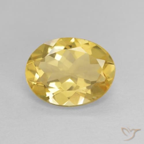 2.19ct 天然 ライトイエロー ベリル, 楕円形, VVS
