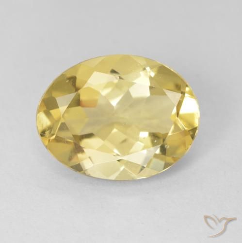 2.21ct 天然 ライトイエロー ベリル, 楕円形, VVS