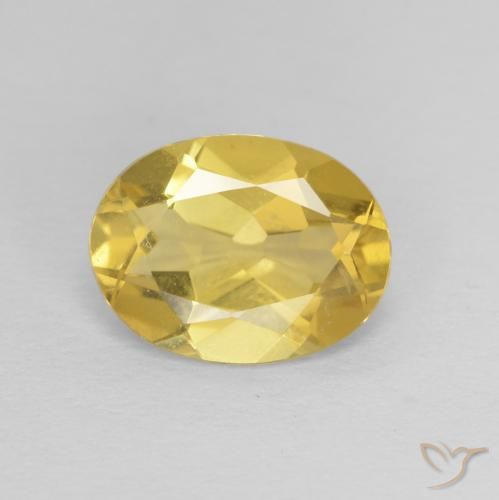 1.53ct 天然 ハニーイエロー ベリル, 楕円形, VVS
