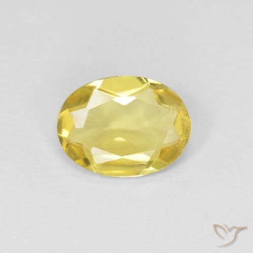 0.92ct 天然 薄いハニーイエロー ベリル, 楕円形, VS