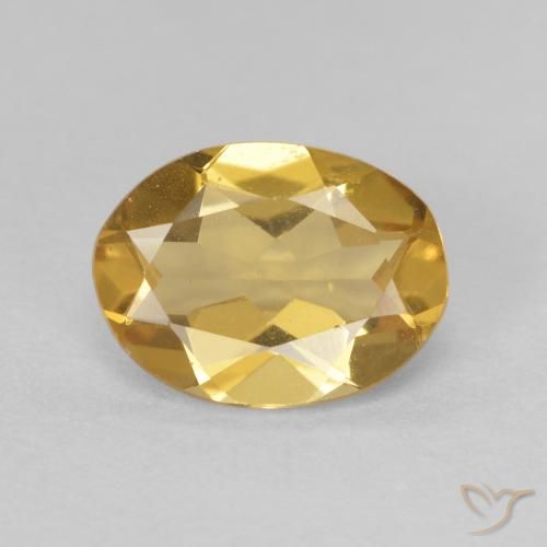 1.56ct 天然 Medium Light-Gold ベリル, 楕円形, VVS-VS