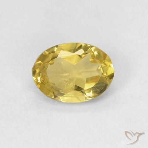0.73ct 天然 アーシーイエロー ベリル, 楕円形, VS