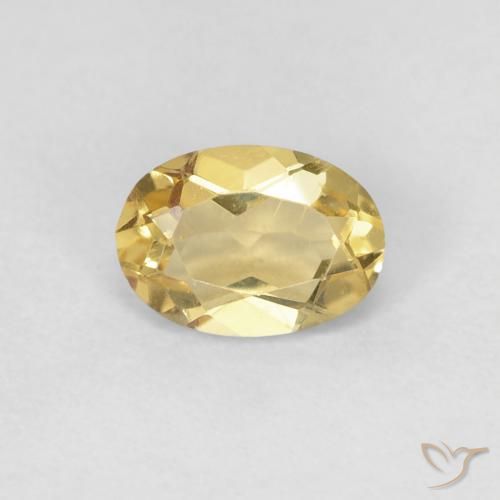 0.67ct 天然 ゴールド ベリル, 楕円形, VS