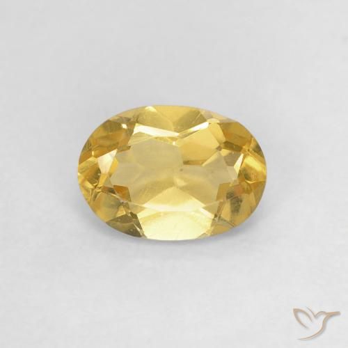 0.70ct 天然 ゴールド ベリル, 楕円形, VS