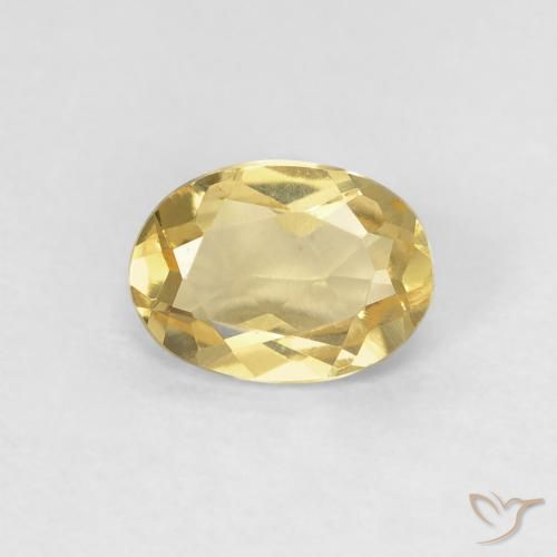 0.74ct 天然 ゴールド ベリル, 楕円形, VS
