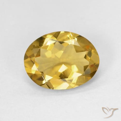 2.11ct 天然 イエローブラウン ベリル, 楕円形, VS
