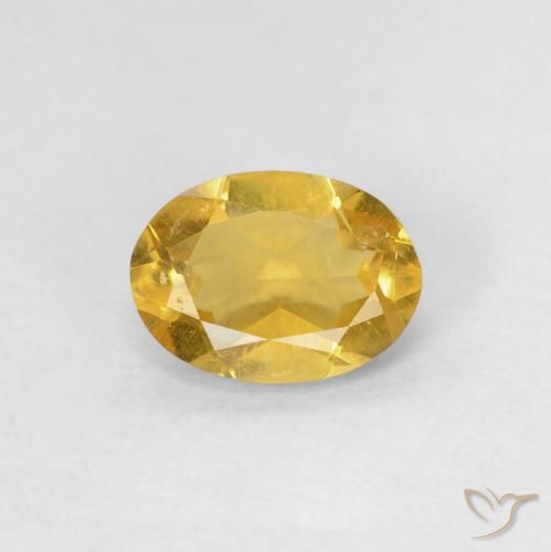 0.79ct 天然 ゴールド ベリル, 楕円形, VS