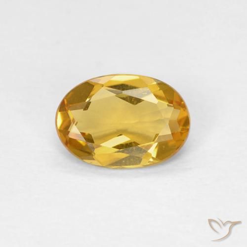 0.62ct 天然 ゴールド ベリル, 楕円形, VVS