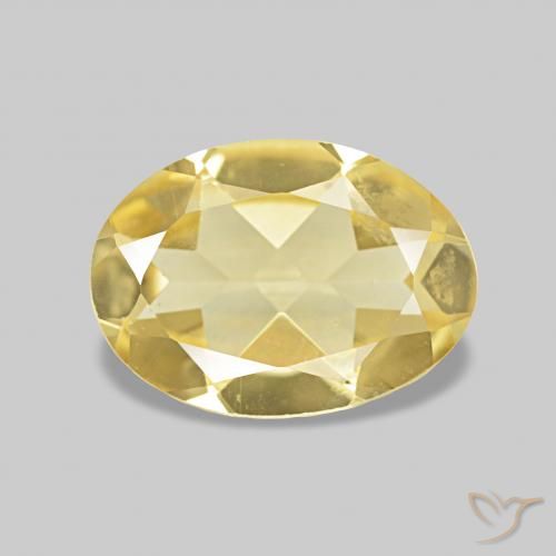 0.97ct ミディアムイエロー ベリル, 楕円形, VVS-VS