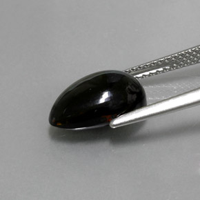 2.10カラットの天然マルチカラーブラックオパール（11.8×8.1 mm・洋梨の形）