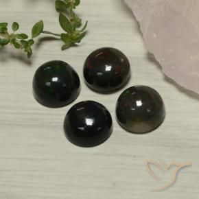 Shop natural 6.38ct マルチカラー ブラックオパール gems, ラウンド, from エチオピア at GemSelect. In stock, global shipping!