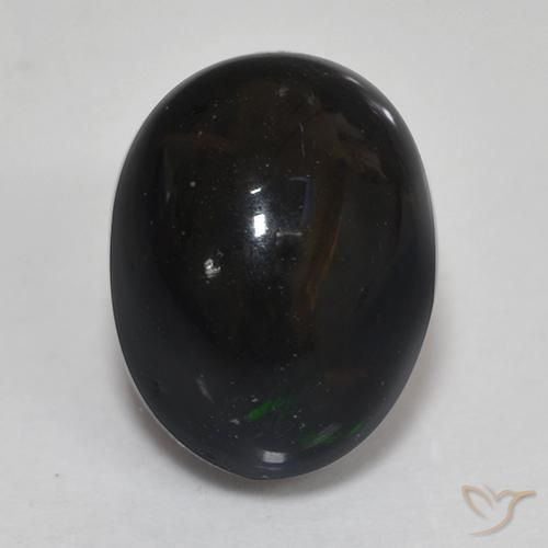 1.46ct 天然 マルチカラー ブラックオパール, 楕円形, オペーク