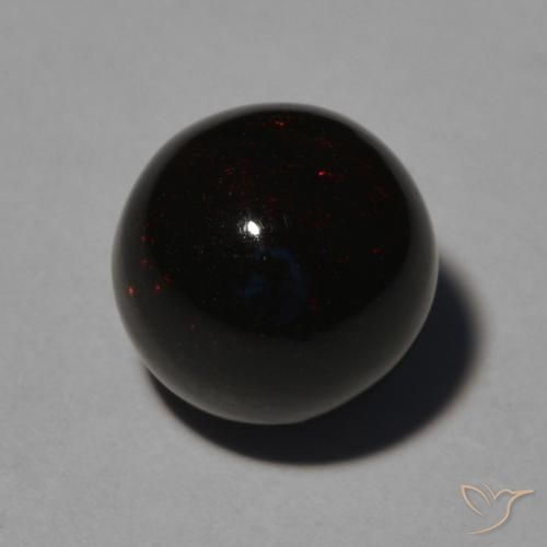 2.50ct 天然 マルチカラー ブラックオパール, スフェア / ボール, オペーク