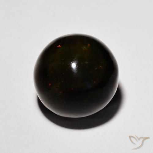 4.45ct 天然 マルチカラー ブラックオパール, スフェア / ボール, オペーク