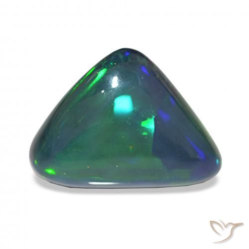 6.92ct マルチカラー ブラックオパール, トリリオン, オペーク