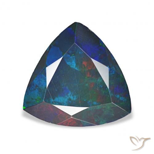 1.16ct マルチカラー ブラックオパール, トリリオン, オペーク