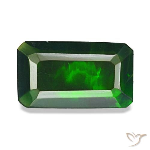 2.18ct マルチカラー ブラックオパール, エメラルドカット, 半透明