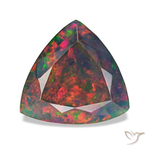 2.72ct マルチカラー ブラックオパール, トリリアント, オペーク
