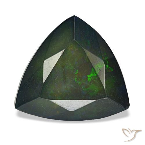 2.57ct マルチカラー ブラックオパール, トリリアント, オペーク