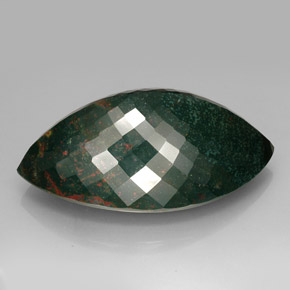 469.00カラットの天然グリーンの斑点ブラッドストーン、マーキーズ、オペーク