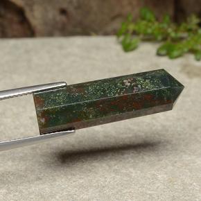 16.04カラットの天然マルチカラーブラッドストーン、ファンシーシェイプ、オペーク