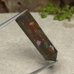 16.04カラットの天然マルチカラーブラッドストーン、ファンシーシェイプ、オペーク