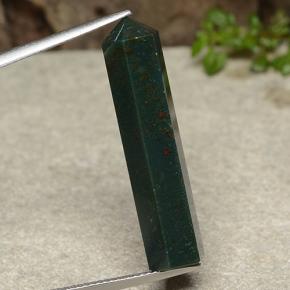 14.11カラットの天然マルチカラーブラッドストーン、ファンシーシェイプ、オペーク