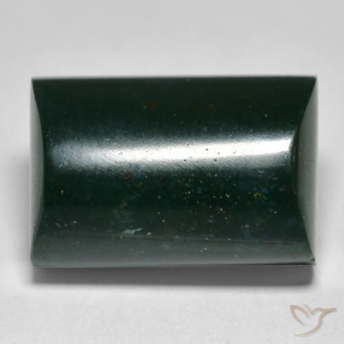 14.93ct 天然 フォレストグリーン ブラッドストーン, バゲット, オペーク