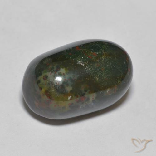 39.75ct 天然 青みがかったグリーン ブラッドストーン, 楕円形 39.75ct 天然 青みがかったグリーン ブラッドストーン, 楕円形