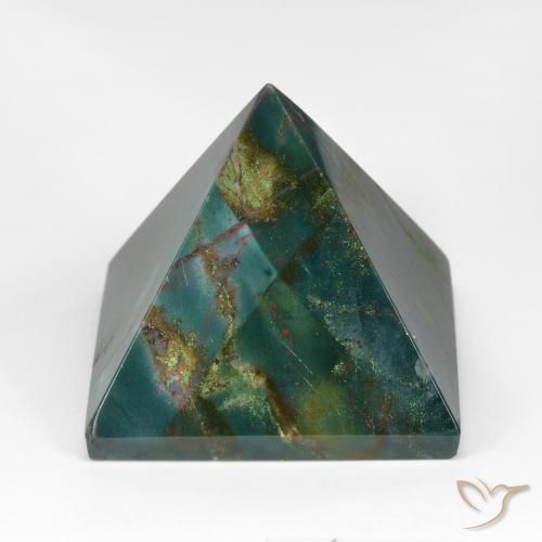 107.07カラットの天然フォレストグリーンブラッドストーン、四角形、オペーク