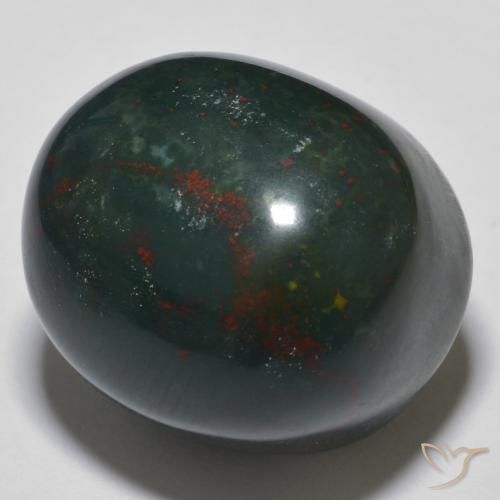 34.30ct 天然 マルチカラー ブラッドストーン, 楕円形, オペーク