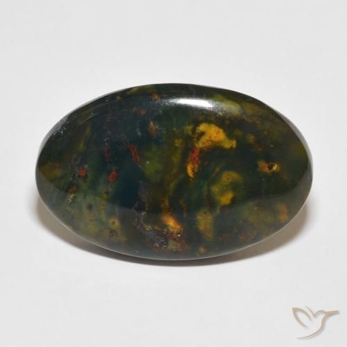 20.80ct 天然 マルチカラー ブラッドストーン, 楕円形, オペーク